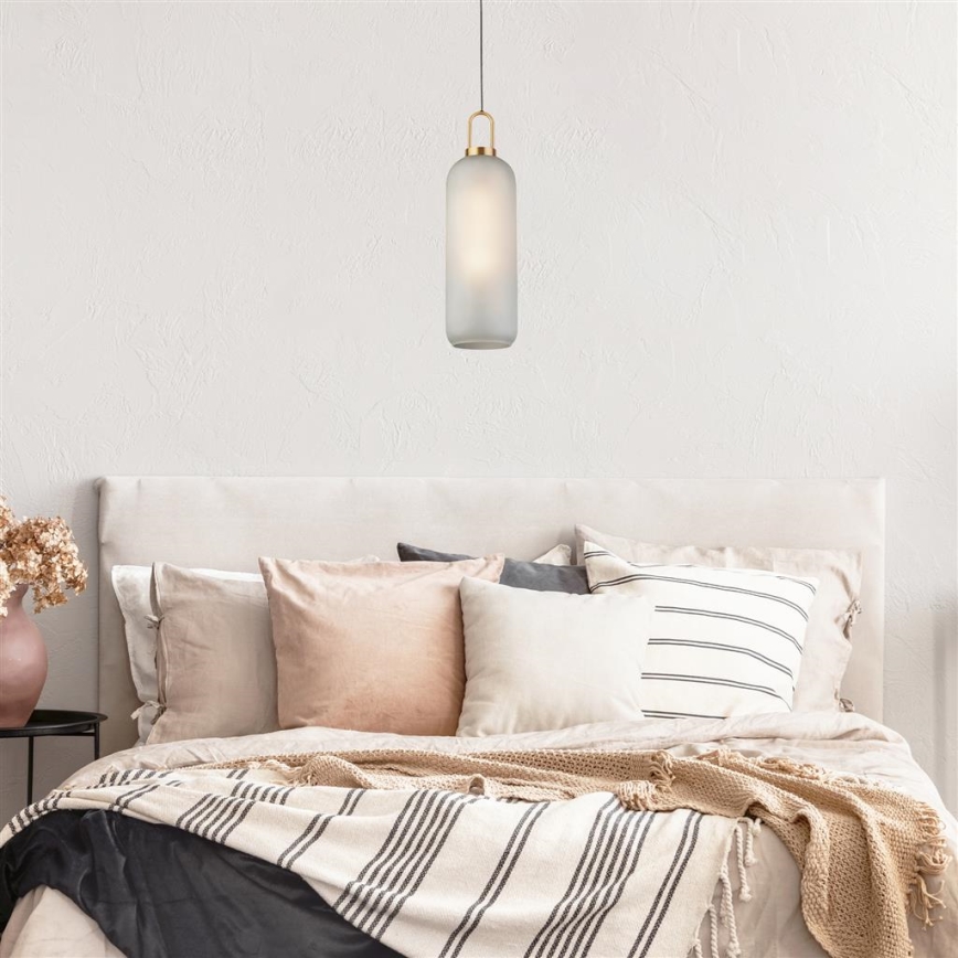 Searchlight - Lustra ar auklu PIPETTE 1xE27/60W/230V matēta