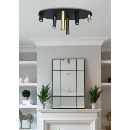 Searchlight - Griestu gaismeklis TUBES 6xGU10/10W/230V 80x30 cm