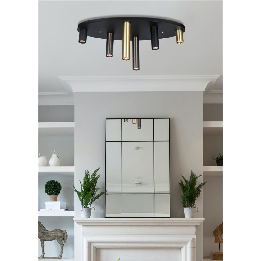 Searchlight - Griestu gaismeklis TUBES 6xGU10/10W/230V 80x30 cm