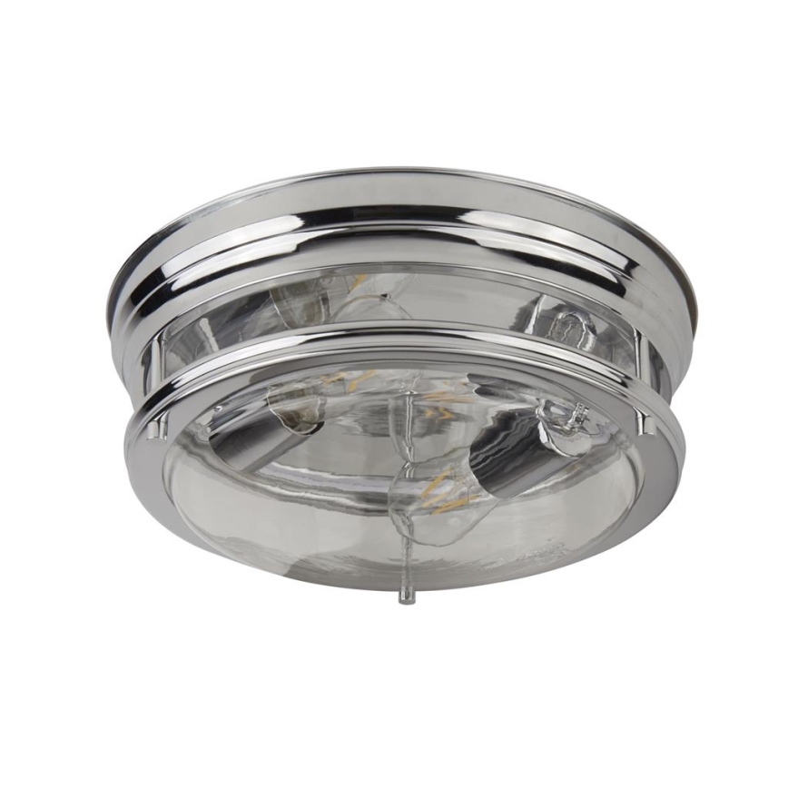 Searchlight - Griestu lampa EDINBURGH I 2xE27/40W/230V spīdīgi hromēts