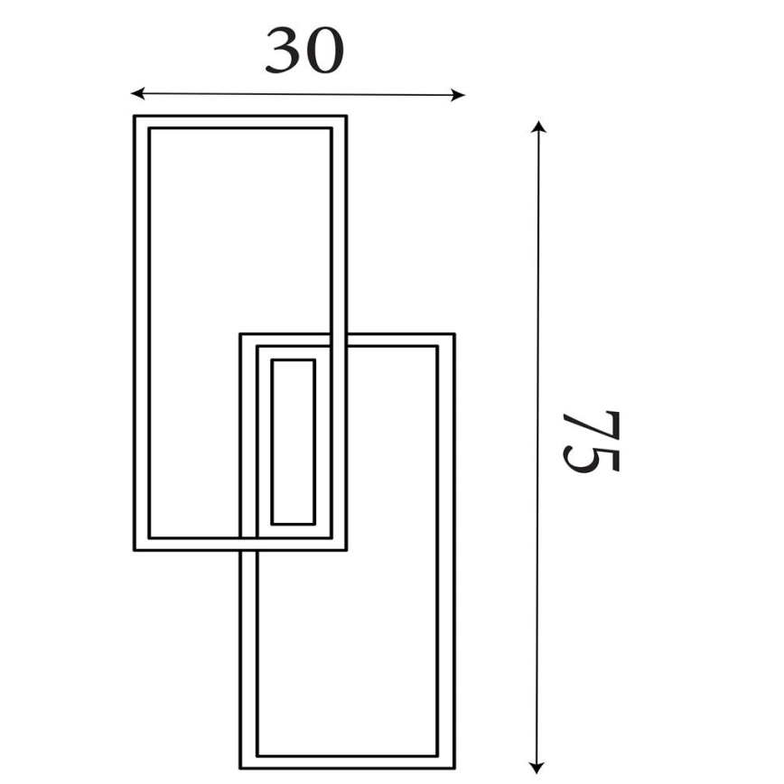 Searchlight - LED griestu gaismeklis OVALOID ar regulējamu spilgtumu LED/40W/230V 3000K 30x75 cm
