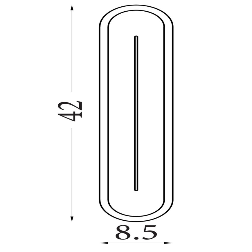 Searchlight - LED aptumšojams sienas gaismeklis COUPER LED/14W/230V 3000K