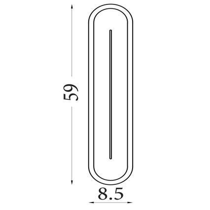 Searchlight - LED aptumšojams sienas gaismeklis COUPER LED/25W/230V 3000K misiņš