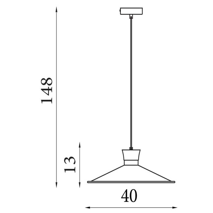 Searchlight - Lustra uz kabeļa BALHAM 1xE27/60W/230V