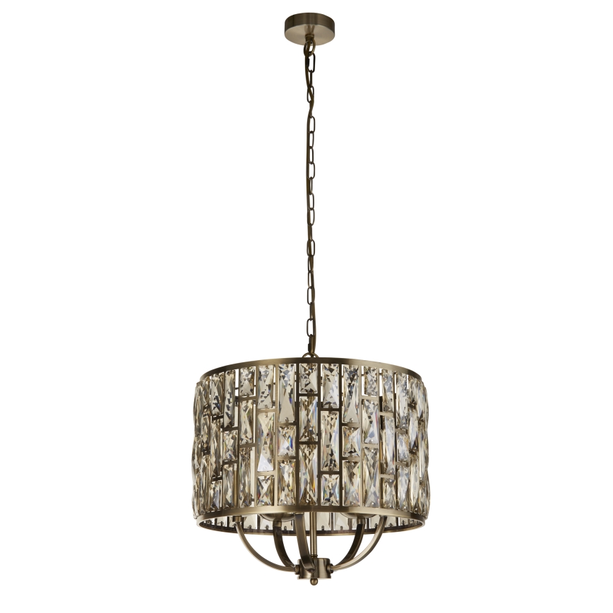 Searchlight - Lustra ar ķēdi BIJOU 5xE14/60W/230V d. 44 cm misiņš