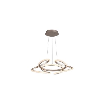 Searchlight - Dimējama LED lustra uz troses DOODLE LED/40W/230V misiņš