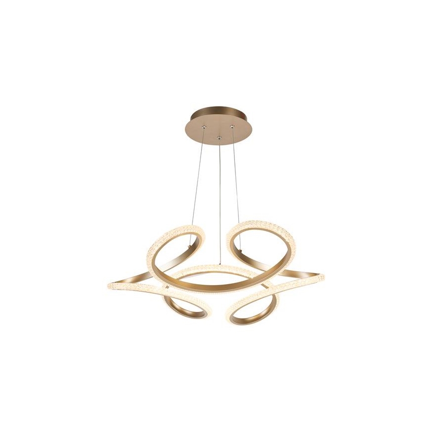 Searchlight - Dimējama LED lustra uz troses DOODLE LED/40W/230V misiņš