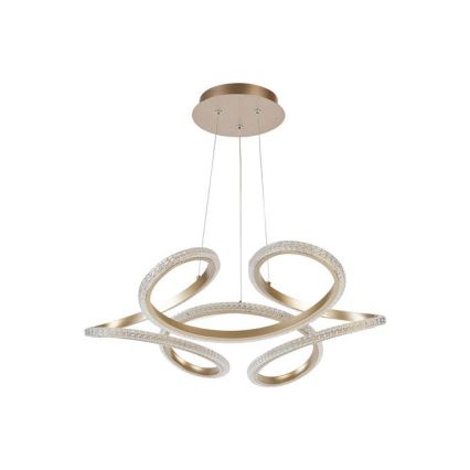 Searchlight - Dimējama LED lustra uz troses DOODLE LED/40W/230V misiņš