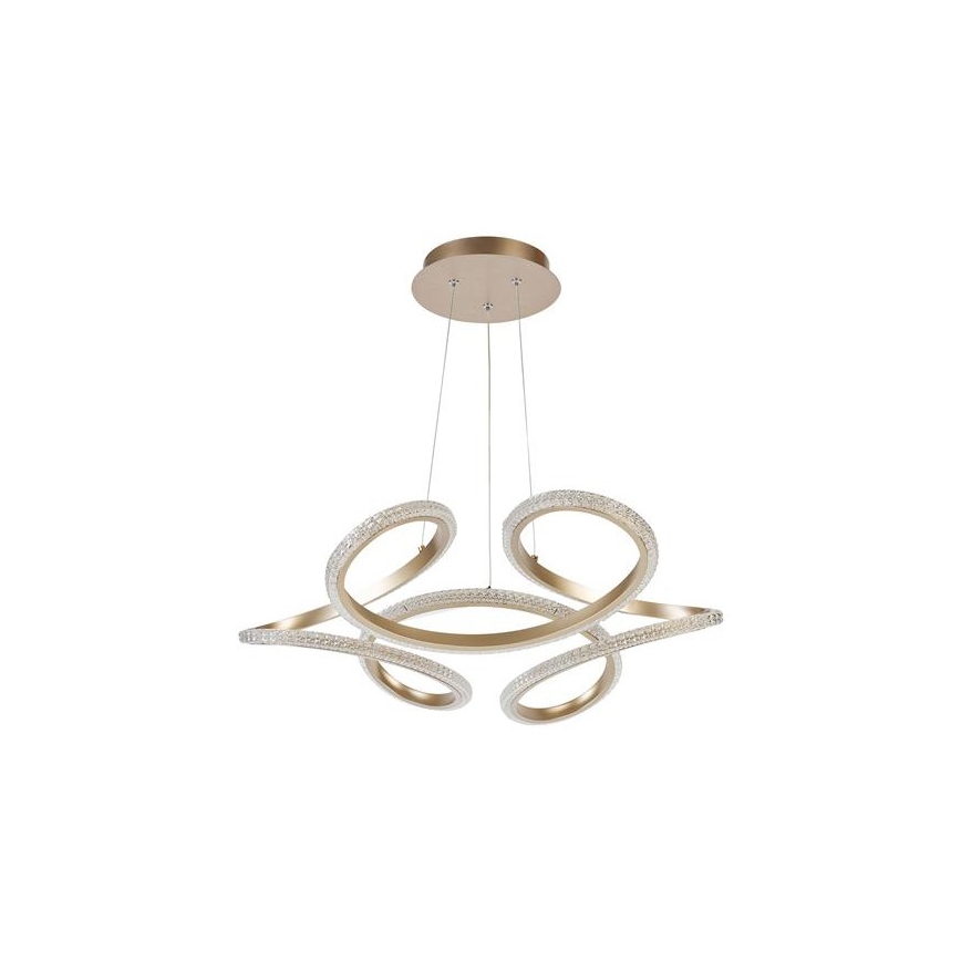 Searchlight - Dimējama LED lustra uz troses DOODLE LED/40W/230V misiņš