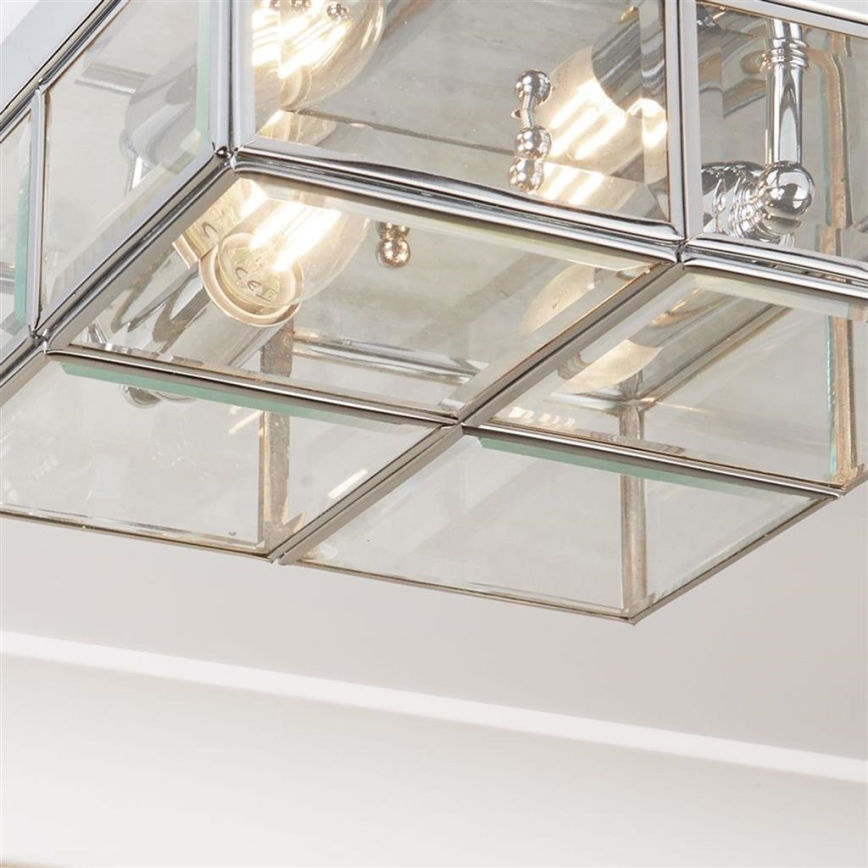Searchlight - Griestu lampa FLUSH 2xE14/40W/230V spīdīgi hromēts