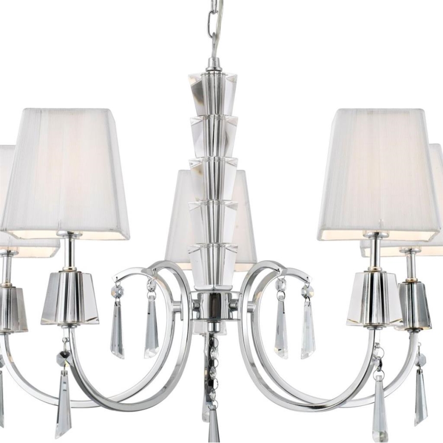 Searchlight - Lustra ar ķēdi PORTICO 5xG9/33W/230V spīdīgi hromēts