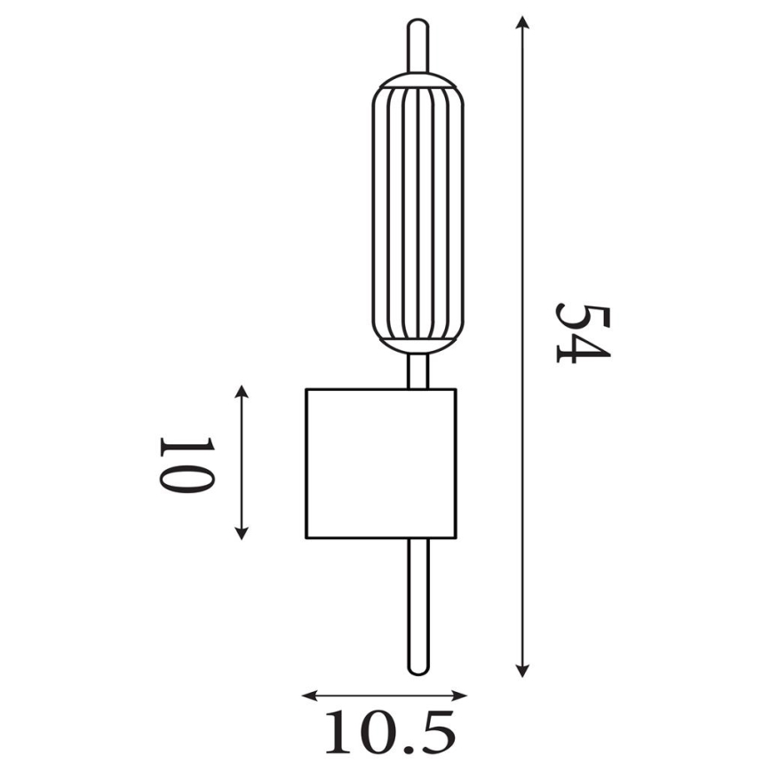 Searchlight - dimējams LED sienas gaismeklis CATTAIL LED/6W/230V