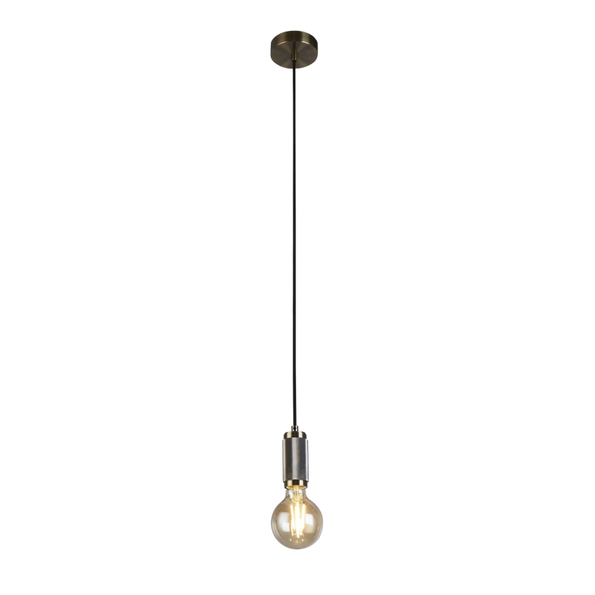 Searchlight - Pakaramā lustra uz vada SUSPENSION 1xE27/60W/230V misiņš