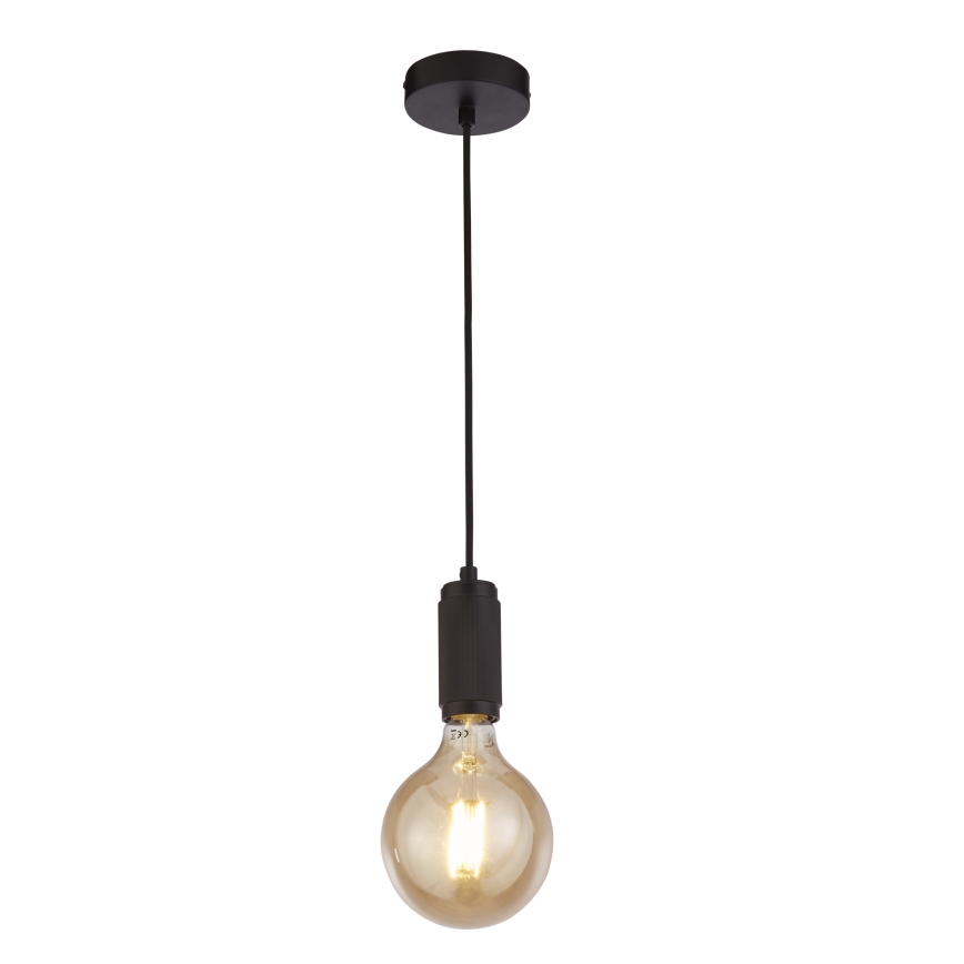 Searchlight - Piekaramā lampa uz troses SUSPENSION 1xE27/60W/230V melna