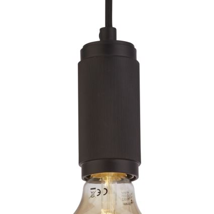 Searchlight - Piekaramā lampa uz troses SUSPENSION 1xE27/60W/230V melna