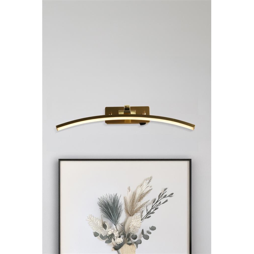 Searchlight - LED gleznu apgaismojums SANTORINI LED/11,03W/230V misiņš