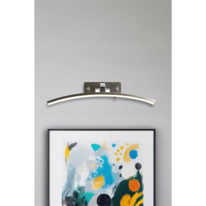 Searchlight - LED gleznu apgaismojums SANTORINI LED/10,88W/230V sudraba