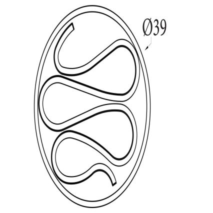 Searchlight - LED dimmējams griestu gaismeklis ZENDISC LED/20W/230V 3000K Ø 39 cm