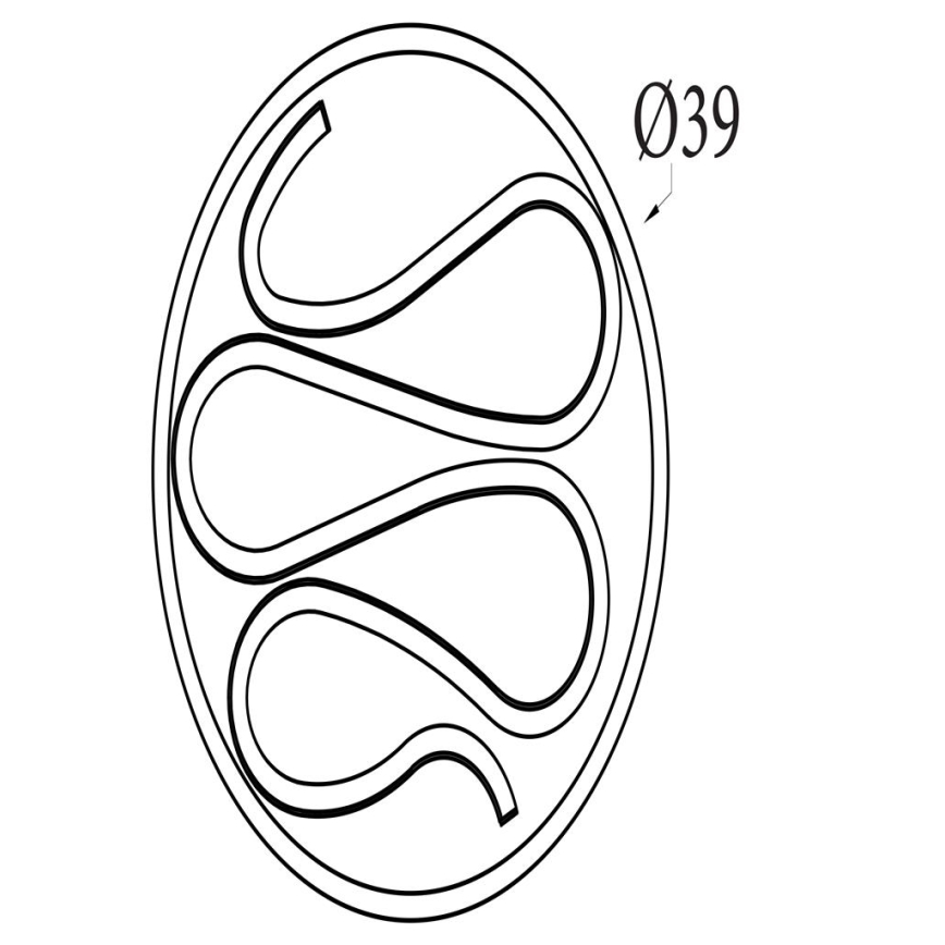 Searchlight - LED dimmējams griestu gaismeklis ZENDISC LED/20W/230V 3000K Ø 39 cm