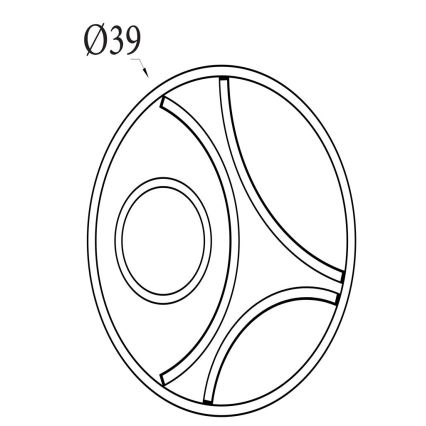 Searchlight - regulējama LED griestu lampa ZENDISC LED/20W/230V 3000K diametrs 39 cm