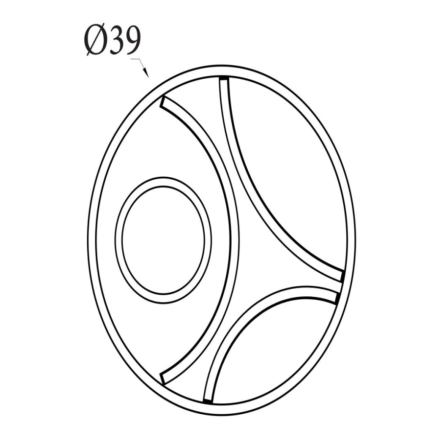 Searchlight - regulējama LED griestu lampa ZENDISC LED/20W/230V 3000K diametrs 39 cm