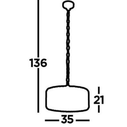 Searchlight - Lustra ar ķēdi CHAPEAU 3xE27/60W/230V