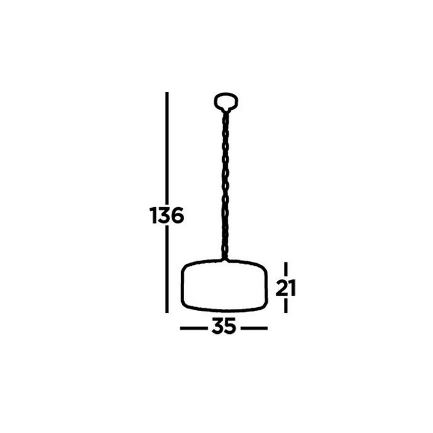 Searchlight - Lustra ar ķēdi CHAPEAU 3xE27/60W/230V
