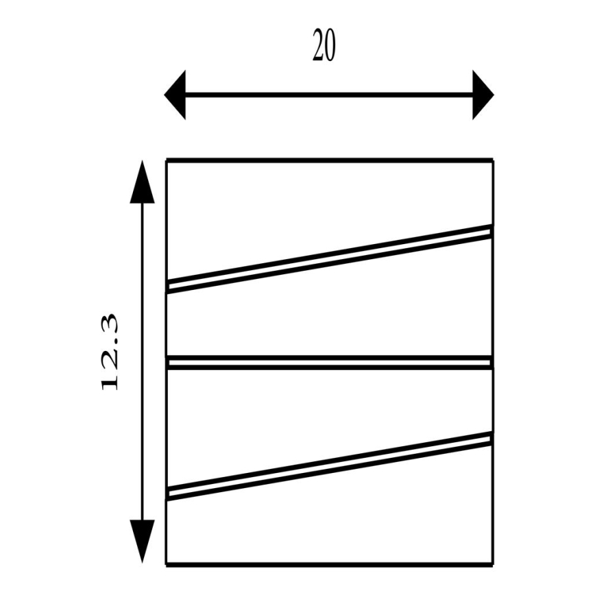 Searchlight - LED sienas gaismeklis SECTION LED/18W/230V melns