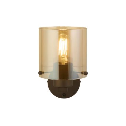 Searchlight - sienas gaismeklis SWEDEN 1xE27/60W/230V brūns/dūmains