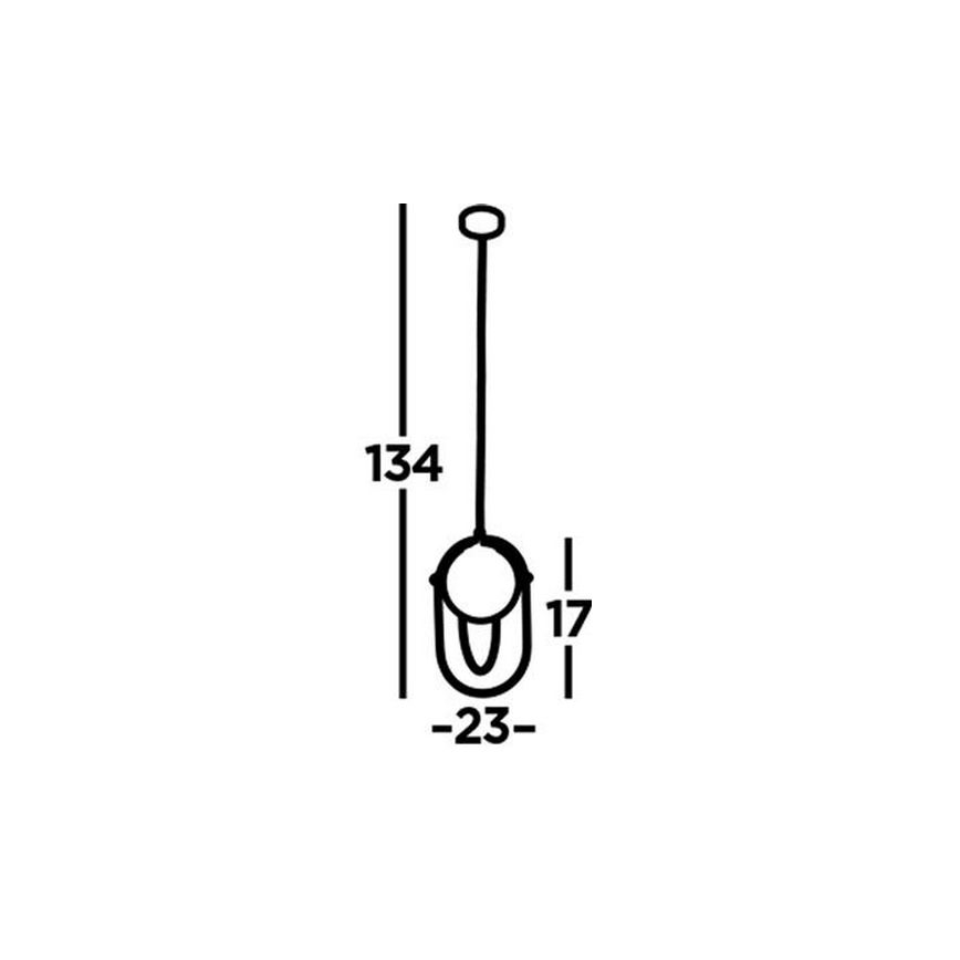 Searchlight - Lustra ar auklu AXIS 1xE27/60W/230V misiņa