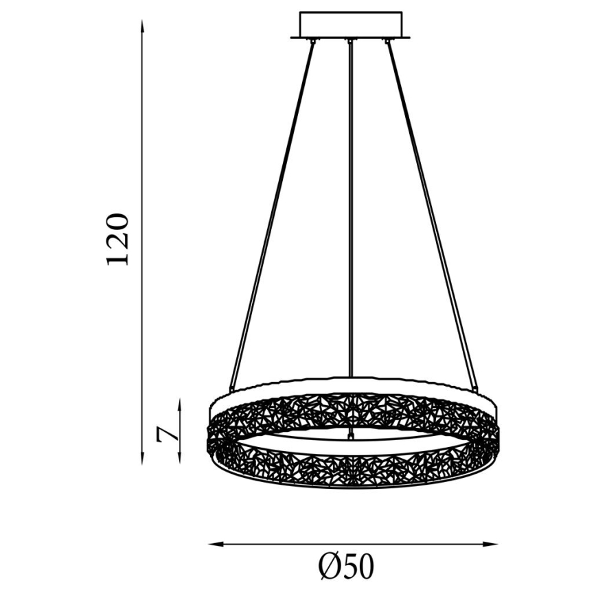 Searchlight - aptumšojams piekaramais lukturis uz stieples MADELEJNE LED/25W/230V