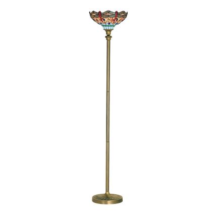 Searchlight - Tiffany grīdas stāvlampa SPĀRE 1xE27/60W/230V