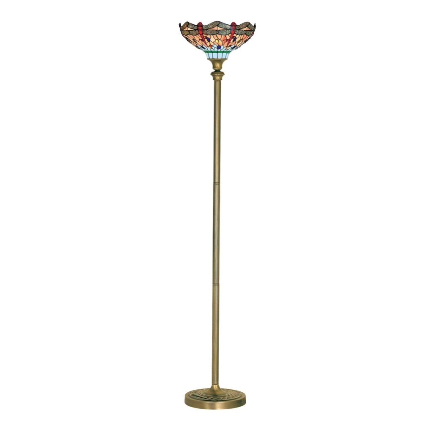 Searchlight - Tiffany grīdas stāvlampa SPĀRE 1xE27/60W/230V