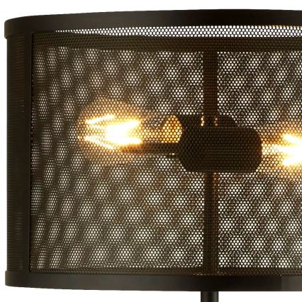 Searchlight - Grīdas lampa FISHNET 2xE27/60W/230V melna