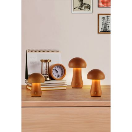 Searchlight - KOMPLEKTS 3x LED galda lampas MUSHROOM LED/1,1W/5V 800 mAh