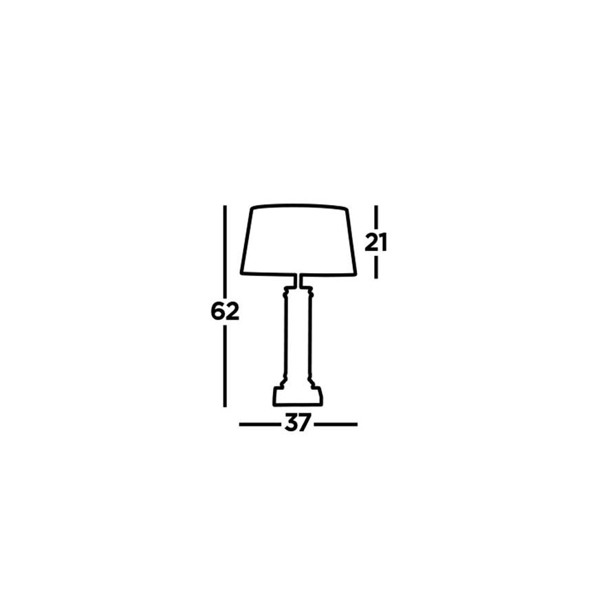 Searchlight - Galda lampa PEDESTAL 1xE27/60W/230V melna
