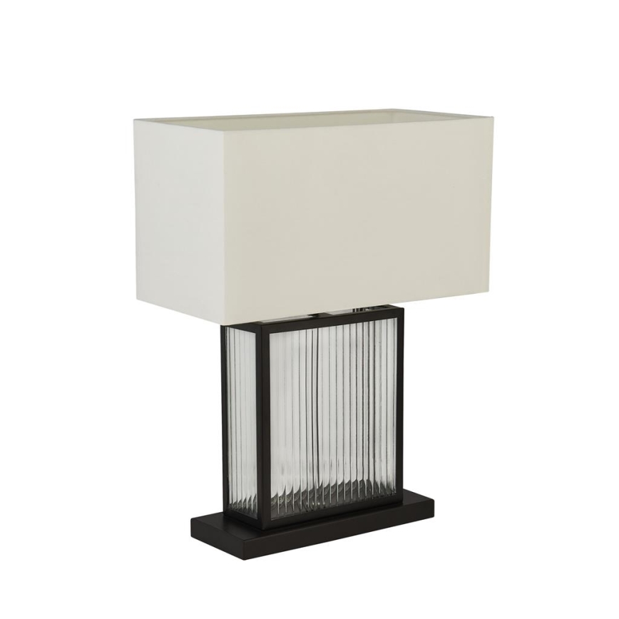 Searchlight - Galda lampa CLARENDON 1xE27/60W/230V melna