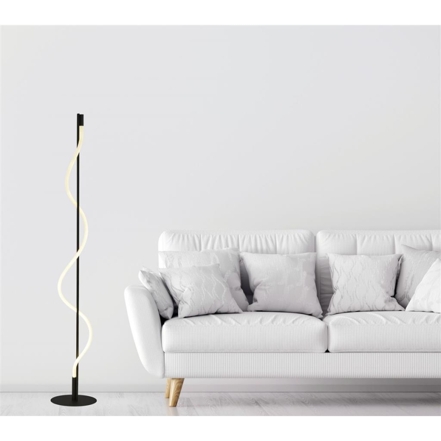 Searchlight - LED Aptumšojama grīdas stāvlampa REMY LED/20W/230V melna