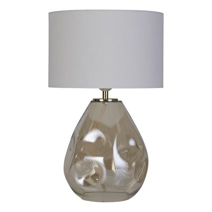 Searchlight - Galda lampa DEVON 1xE27/60W/230V pelēka/dūmota