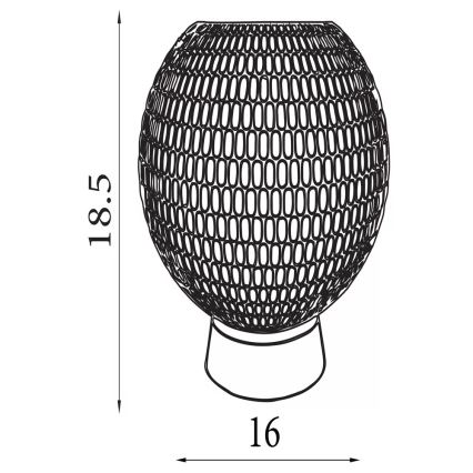 Searchlight - LED galda lampa MILA LED/0,6W/3xAAA brūna