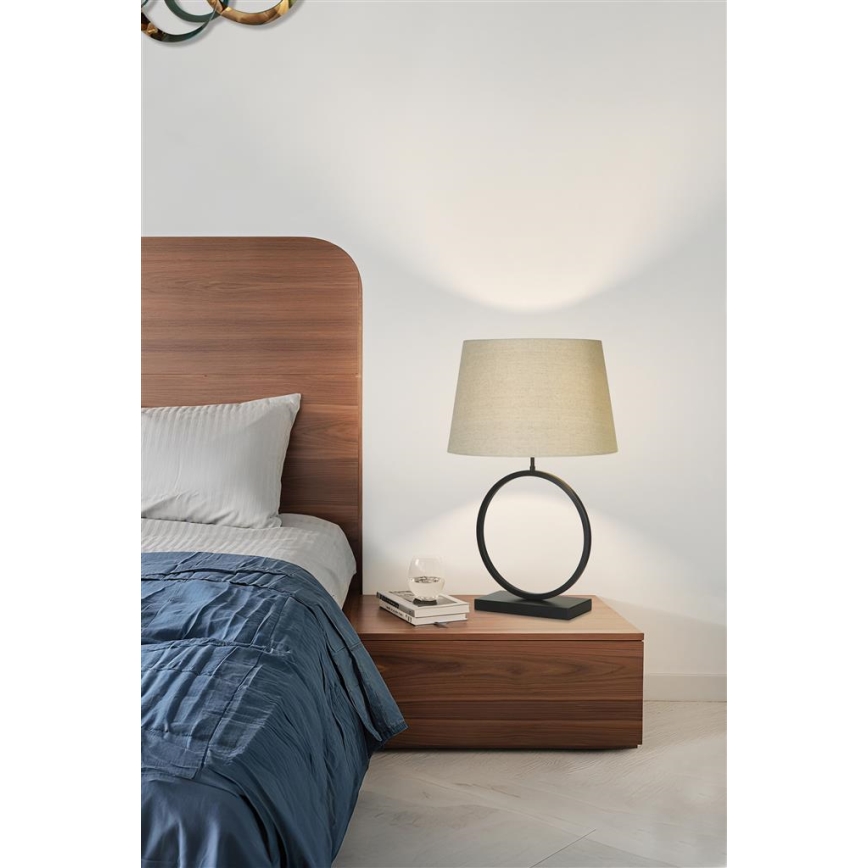 Searchlight - Galda lampa ELEGANT 1xE27/60W/230V krēmkrāsaina