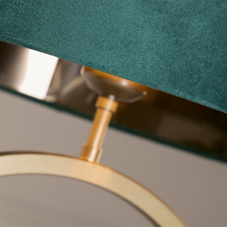 Searchlight - Galda lampa ELEGANT 1xE27/60W/230V zaļa