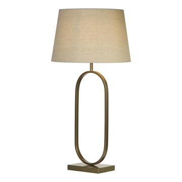 Searchlight - Galda lampa MODISH 1xE27/60W/230V krēmkrāsaina