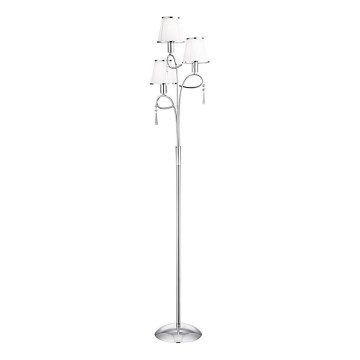 Searchlight - Grīdas stāvlampa SIMPLICITY 3xE14/60W/230V spīdīgi hromēts