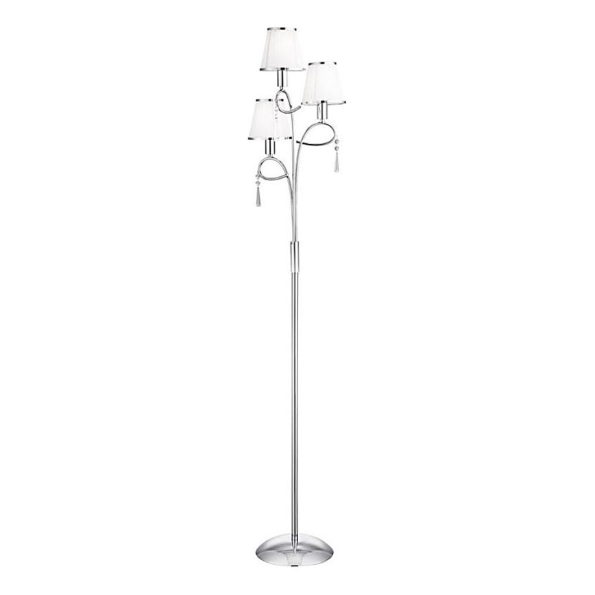 Searchlight - Grīdas stāvlampa SIMPLICITY 3xE14/60W/230V spīdīgi hromēts