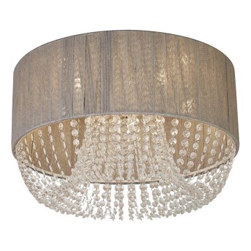 Searchlight - Griestu gaismeklis BELLANO 5xG9/7W/230V Ø 50 cm pelēks