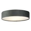 Searchlight - Griestu gaismeklis DRUM 3xE27/60W/230V pelēks