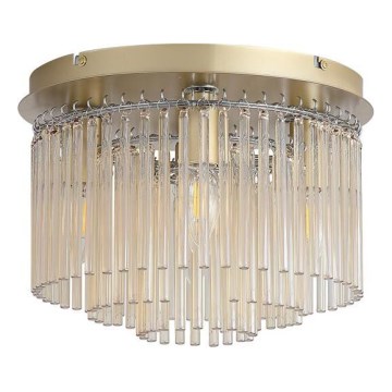 Searchlight - griestu gaismeklis SWIZZLE 5xE14/60W/230V Ø 32 cm zelta