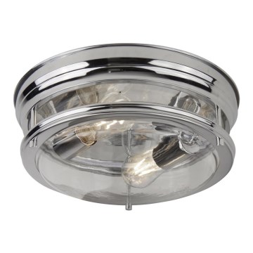 Searchlight - Griestu lampa EDINBURGH I 2xE27/40W/230V spīdīgi hromēts