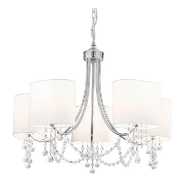 Searchlight - Kristāla lustra ar ķēdi NINA 5xE14/60W/230V